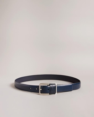 Ceinture Ted Baker Centre Bar Buckle Bleu Marine Homme | EBG-27335102